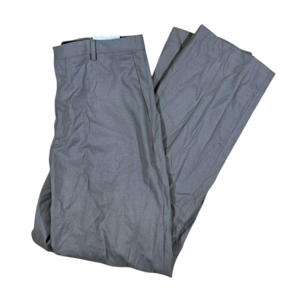 Calvin Klein The Morgan Taupe Flat-Front Straight-Leg Dress Pants‎ Boys Size 20R